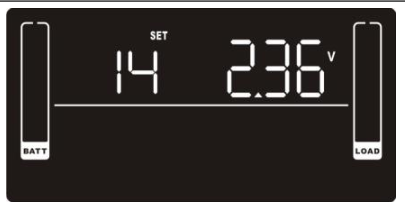 UPS Setting #14 Charger Boost Voltage